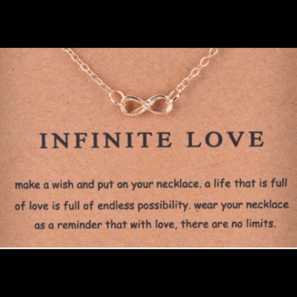 Gold Plated Infinite LoveNecklace - Picture 2 of 3